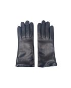 Schwarze Lederhandschuhe Victoire mit Kaschmirfutter