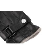 Gants en cuir Cody doublés cachemire noirs