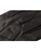 Gants en cuir Cody doublés cachemire noirs