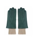 Heritage Steeve McQueen leren handschoenen gevoerd met kasjmieragave