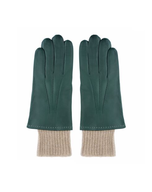 Heritage Steeve McQueen Lederhandschuhe mit Innenfutter aus Cashmere-Agave