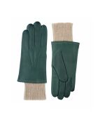 Heritage Steeve McQueen leren handschoenen gevoerd met kasjmieragave