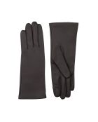 Guantes de piel St Honoré forrados con forro polar London Tan