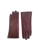 Victoire Lederhandschuhe mit Innenfutter aus Vino-Kaschmir