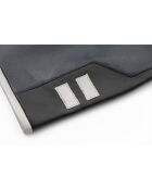 iTech Lederhandschuhe, gefüttert mit schwarz/marineblauem Fleece