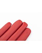 Guantes Victoire de piel con forro polar rojo