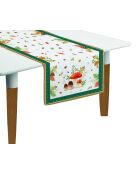 Set van 2 meerkleurige Autumn Breeze katoenen tafellopers - 140x45 cm