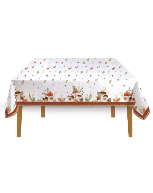 Mantel rectangular multicolor Autumn Breeze de algodón, 180 x 145 x 0,5 cm