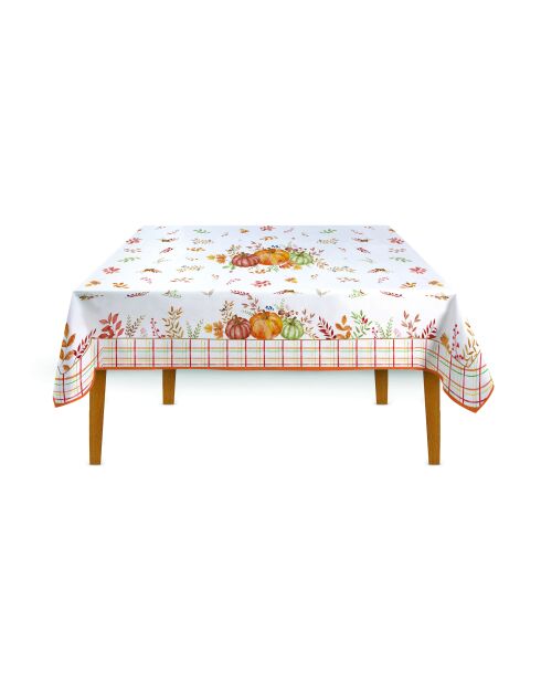 Mantel rectangular multicolor de algodón Harvest, 180 x 145 x 0,5 cm