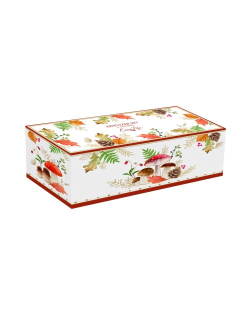Set de 4 aperitivos de bambú Autumn Breeze, multicolor, 23 x 9 x 11 cm