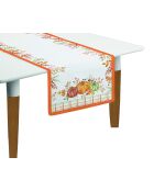 Set de 2 caminos de mesa multicolores de algodón Harvest, 140 x 45 cm