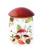 Tarro de porcelana multicolor con forma de hongo Autumn Breeze, 19 x 19 x 12 cm