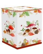 Tarro de porcelana multicolor con forma de hongo Autumn Breeze, 19 x 19 x 12 cm