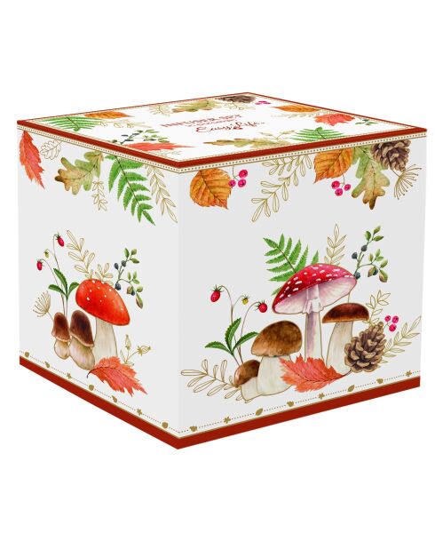 Juego de té de porcelana multicolor Autumn Breeze, 12 x 11 x 14 cm