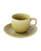 Set de 6 tazas de té Terra marrones con platillo - 200 ml