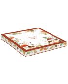 Plato para servir de porcelana multicolor Autumn Breeze, 25 x 25 x 3 cm