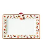 Plato para servir de porcelana multicolor Autumn Breeze, 35 x 25 x 3 cm