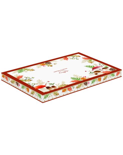 Plato para servir de porcelana multicolor Autumn Breeze, 35 x 25 x 3 cm