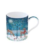 Set de 4 tazas de porcelana multicolor con Love at Christmas Village - 350 ml