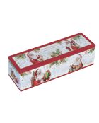 Set van 4 veelkleurige Santa Is Coming porseleinen koffiekopjes - 100ml