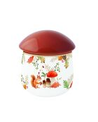 Tarro de porcelana multicolor con forma de hongo Autumn Breeze, 11 x 11 x 15 cm