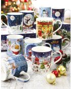 Taza de porcelana multicolor With Love At Christmas Village, 350 ml