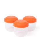 Set de 3 cajas de aperitivos transparentes Rikko Poppy