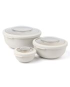 Set 3 Bol de repas Tylla beige clair - 0,2 l + 1 l + 2 l