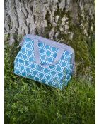 Raya geïsoleerde lunchtas met 2 borden, blauwe tas