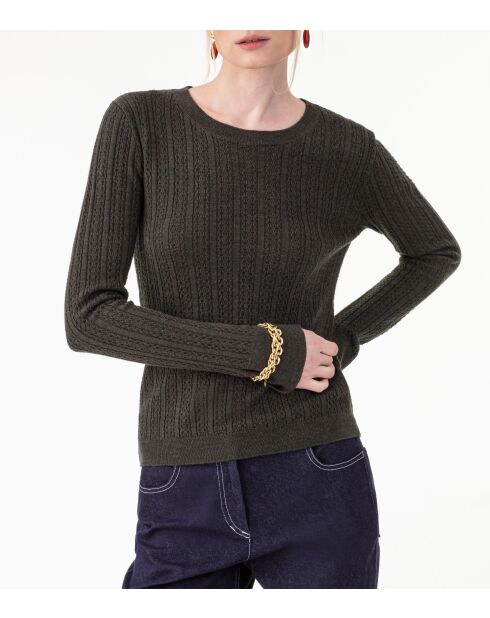 Pull en laine Thalia vert