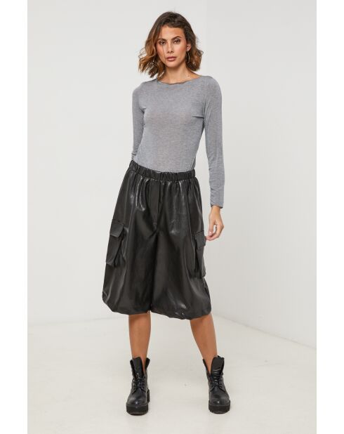 Melby zwarte cropped broek