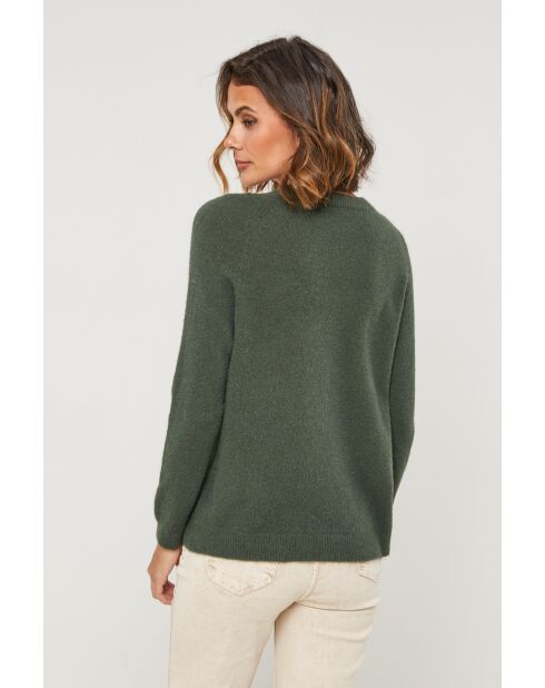Groene trui van wolmix Vesuve