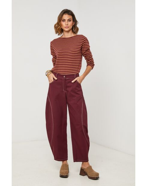 Pantalones Uma burdeos