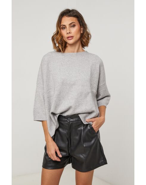 Hellgrauer Xeres Pullover