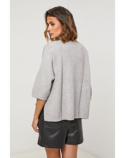 Hellgrauer Xeres Pullover