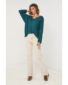 Grüner Pullover aus Wollmischung Windsor