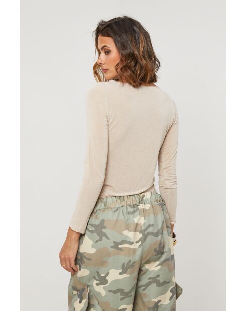 Smaragdbeige top