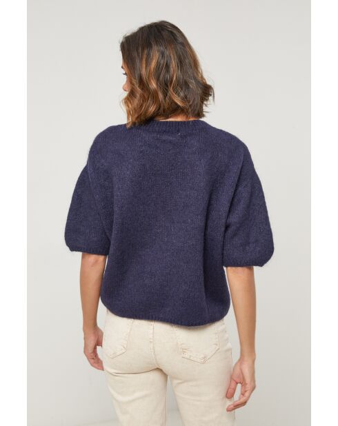 Pullover Willow in misto lana blu
