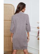 Vestido Major taupe