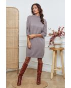 Vestido Major taupe