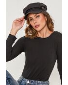 Top negro esmeralda