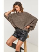 Taupefarbener Pullover aus Wollmischung Tresor