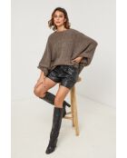 Taupefarbener Pullover aus Wollmischung Tresor