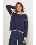 Maglione al quarzo blu