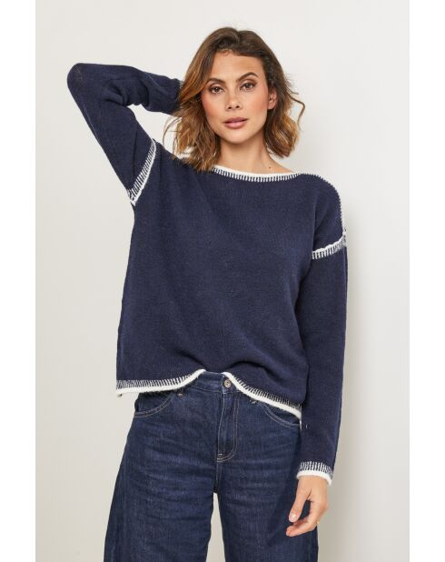 Maglione al quarzo blu