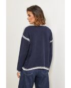 Maglione al quarzo blu