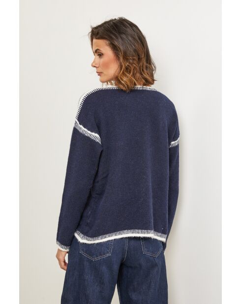 Maglione al quarzo blu