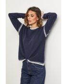 Maglione al quarzo blu