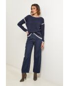Maglione al quarzo blu