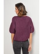 Pullover Willow in misto lana viola